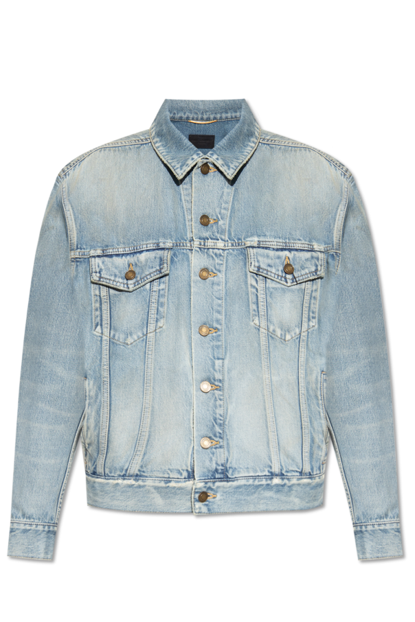 SAINT LAURENT PARIS｜DENIM JACKETS (739896 Y23LA 5022) SAINT LAURENT》 739896 Y23LA 5022 OVERSIZED DENIM JACKET